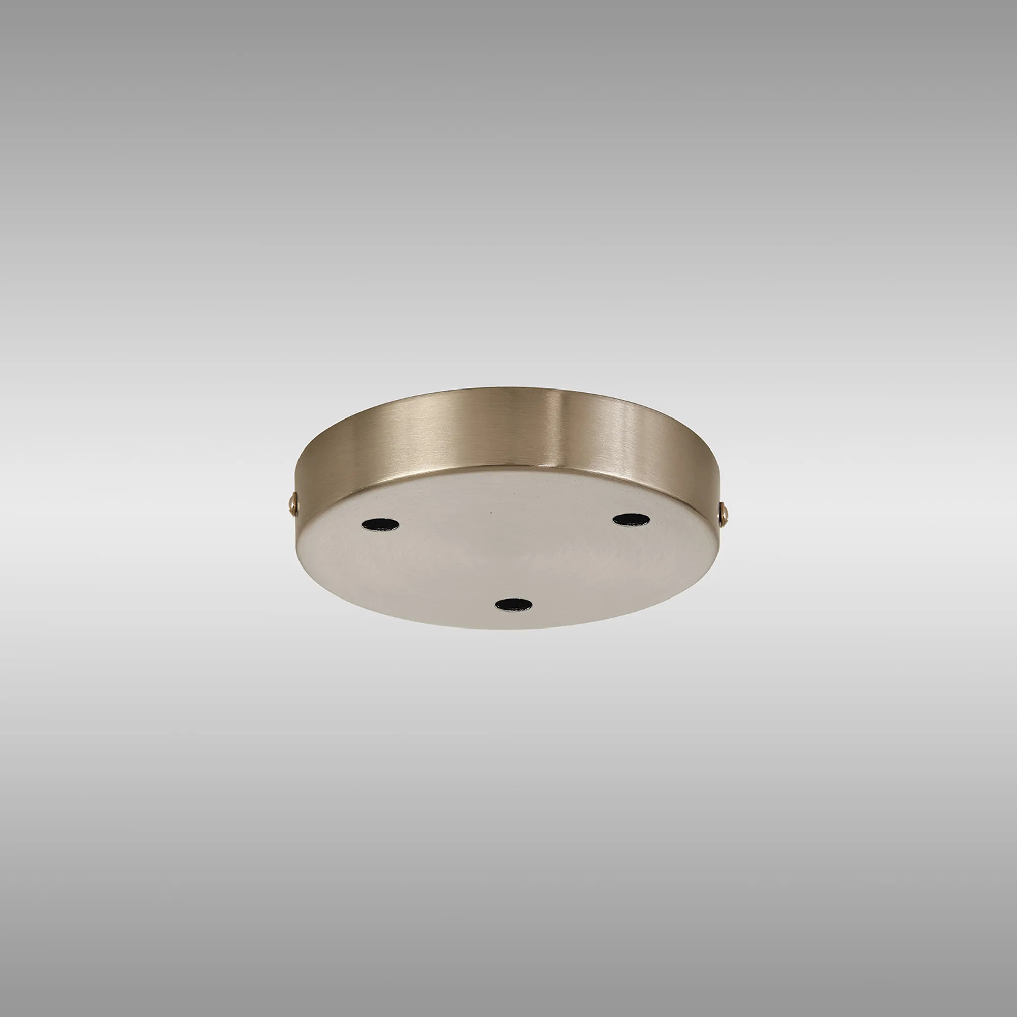 Hayes 3 Hole 12cm Round Ceiling Plate Satin Nickel D0827SN  Deco Hayes Nickel